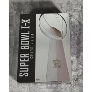 Super Bowl  I-X DVD- NFL Films Collectors Set - 5 Disc Set- Includes 1976 Ticket